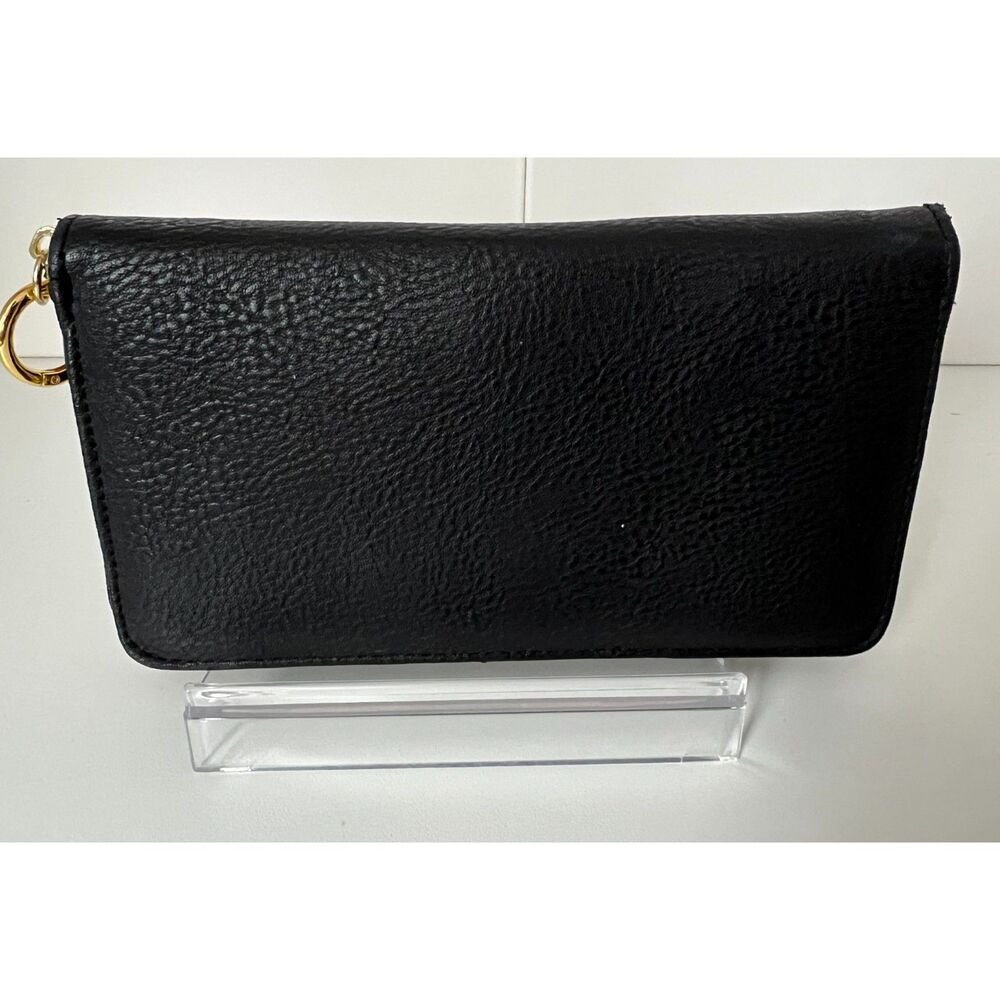 Steve Madden faux black leather zip around wallet - Picture 3 of 10